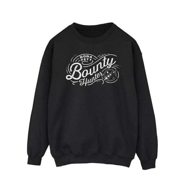 Star Wars Mens The Book Of Boba Fett Bounty Hunter Sweatshirt Black XL