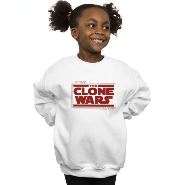 Star Wars Sweatshirt med Clone Wars-logotyp för flickor