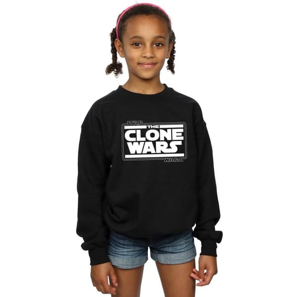 Star Wars Sweatshirt med Clone Wars-logotyp för flickor