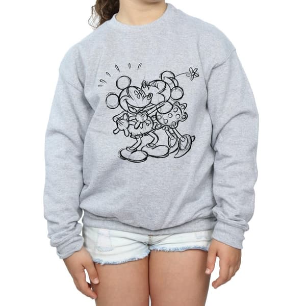 Disney Sweatshirt med skissmotiv från Musse Pigg och Mimmi Pigg