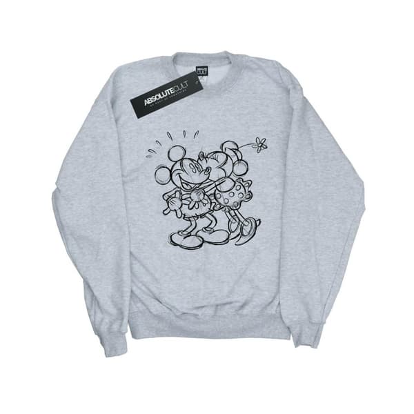 Disney Sweatshirt med skissmotiv från Musse Pigg och Mimmi Pigg