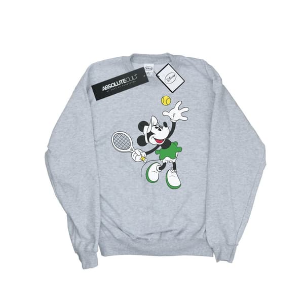 Disney Girls Minnie Mouse Tennis Sweatshirt Sports Grey 7-8 Years