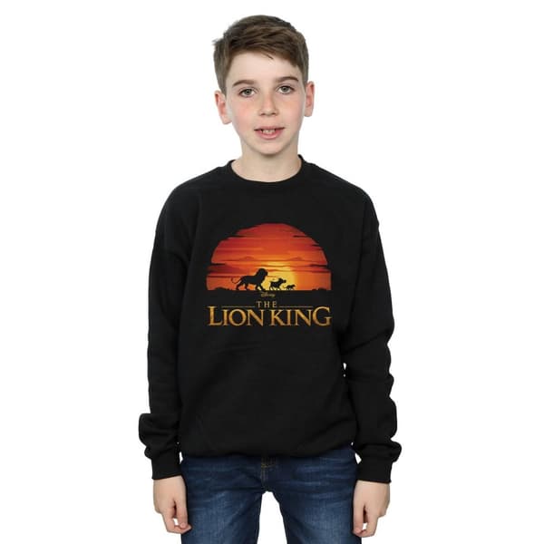 Disney Boys The Lion King Movie Sunset Logo Sweatshirt