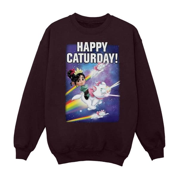 Disney Boys Wreck It Ralph Happy Caturday Sweatshirt