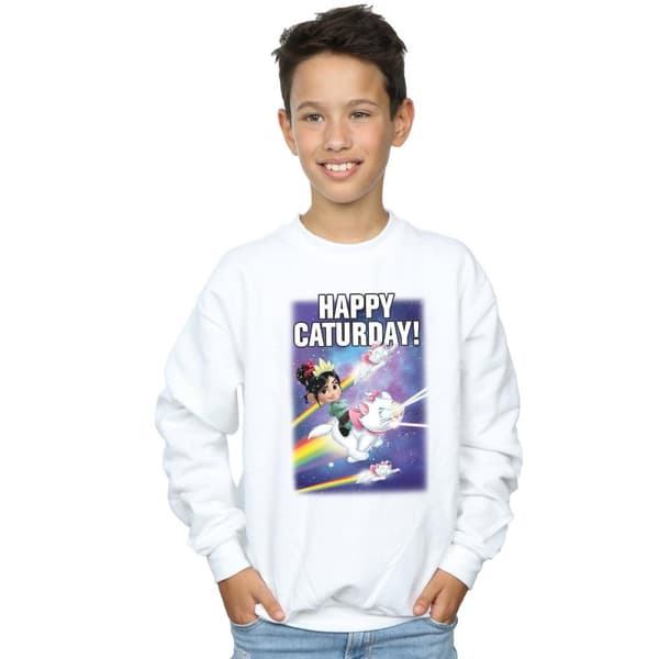 Disney Boys Wreck It Ralph Happy Caturday Sweatshirt