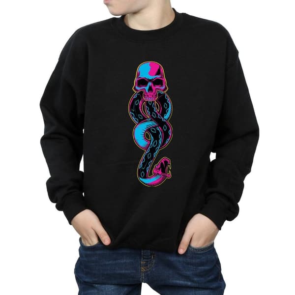 Harry Potter Neon Dark Mark Sweatshirt för pojkar