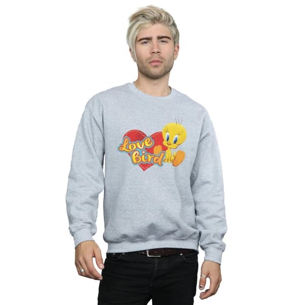 Looney Tunes Mens Tweety Pie Valentine´s Day Love Bird Sweatshirt