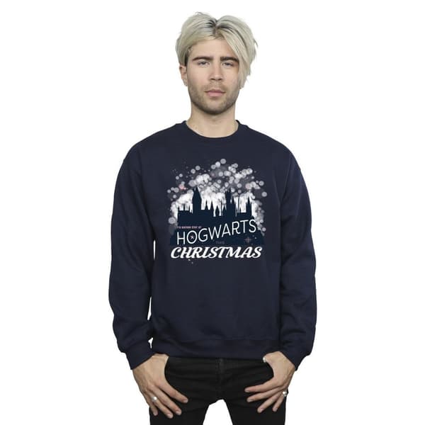 Harry Potter Mens Hogwarts Christmas Sweatshirt