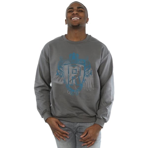 Harry Potter Mens Ravenclaw Raven Crest Sweatshirt