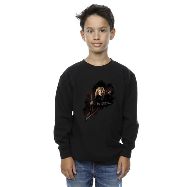 Harry Potter Hermione Fight Like A Girl-tröja för pojkar Black 7-8 Years