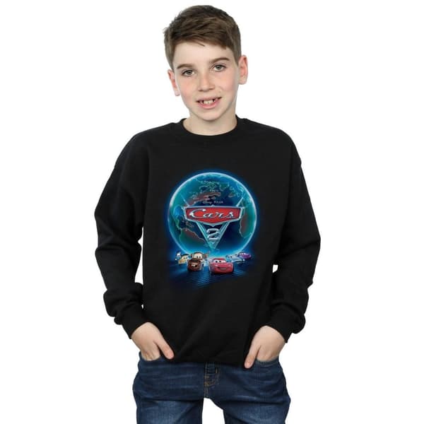 Disney Pojkar Cars Globe Movie Poster Sweatshirt