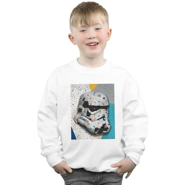 Star Wars Stormtrooper-mönstrad hjälmtröja för pojkar