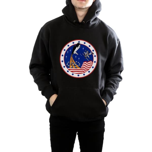 NASA Mens Classic Rocket 76 Hoodie