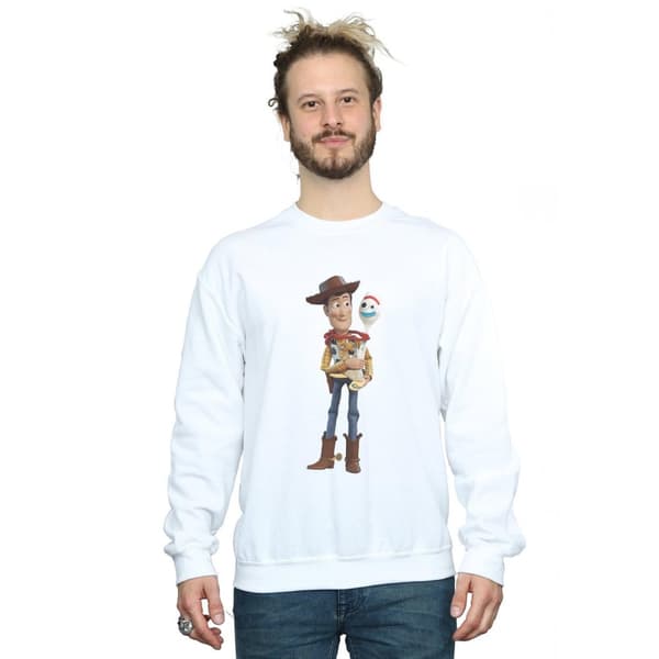 Disney Mens Toy Story 4 Woody And Forky Sweatshirt