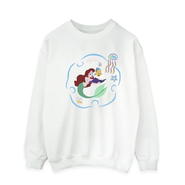 Disney Den lilla sjöjungfrun läser en bok - Sweatshirt, herr