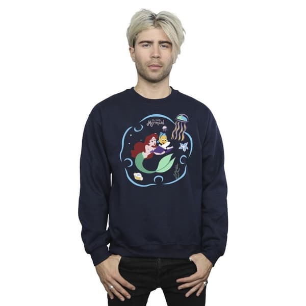 Disney Den lilla sjöjungfrun läser en bok - Sweatshirt, herr