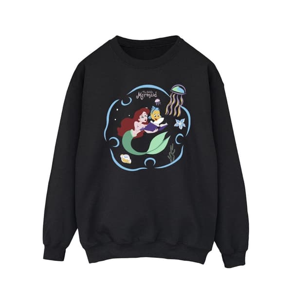Disney Den lilla sjöjungfrun läser en bok - Sweatshirt, herr