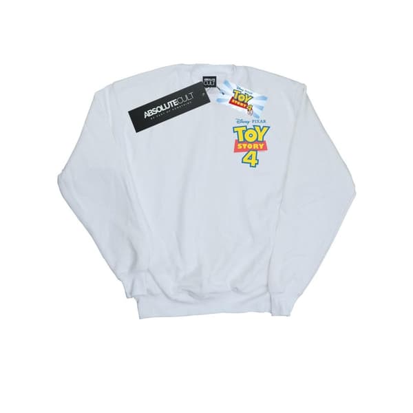 Disney Sweatshirt med logotyp och brösttryck för herrar Toy Story 4 White XL
