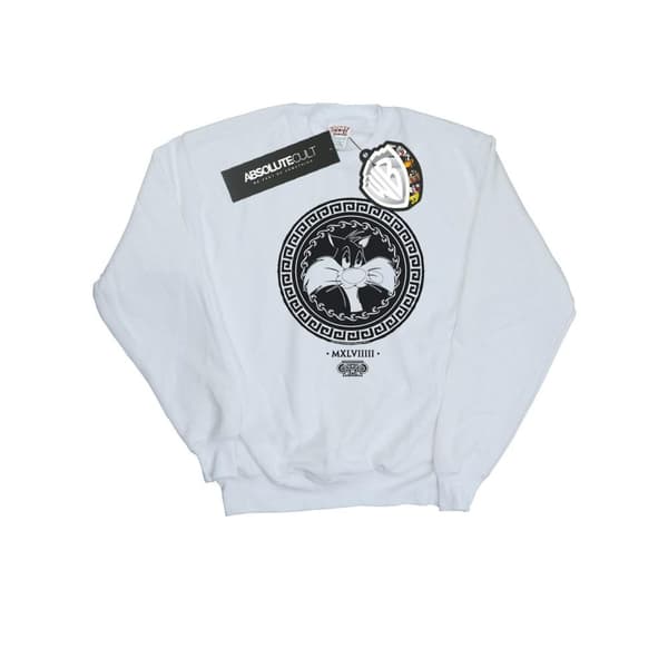 Looney Tunes Girls Sylvester Greek Circle Sweatshirt