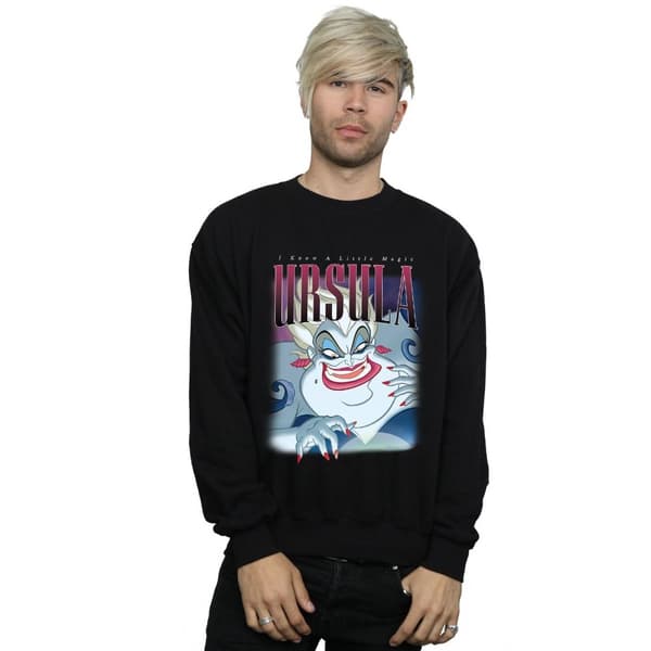 Disney Mens The Little Mermaid Ursula Montage Sweatshirt