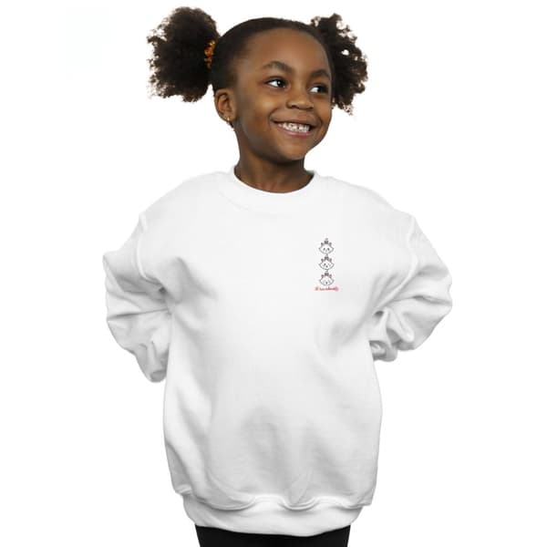Disney Girls Aristocats Marie Breast Print Sweatshirt