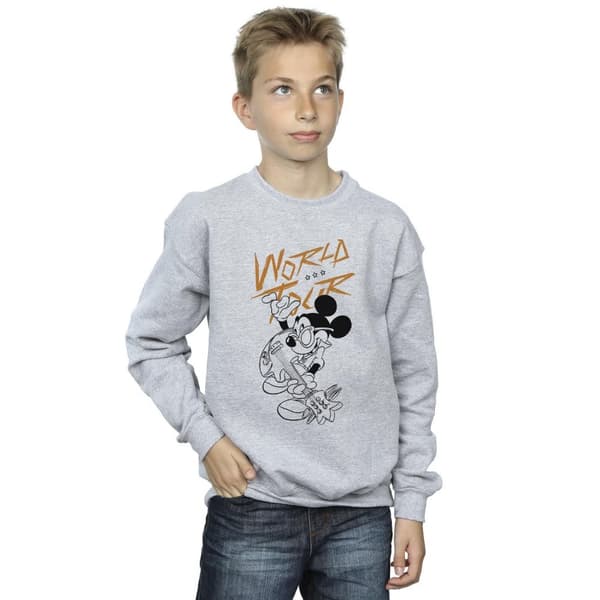 Disney Boys Mickey Mouse World Tour Line Sweatshirt