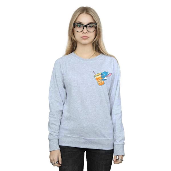 Disney Womens/Ladies Lilo And Stitch Drink Sweatshirt