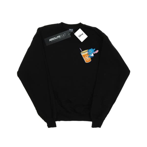 Disney Dam/Tjej Lilo And Stitch Drink Sweatshirt Black XXL