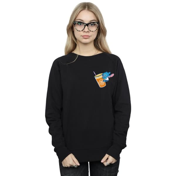 Disney Womens/Ladies Lilo And Stitch Drink Sweatshirt