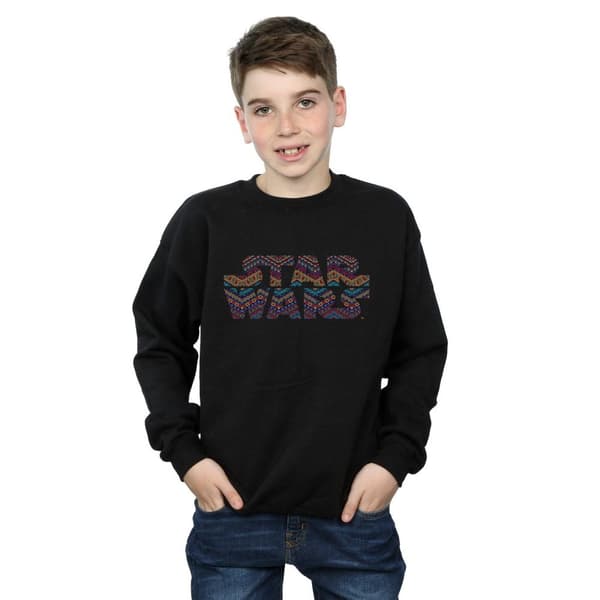 Star Wars Boys Colour Aztec Logo Sweatshirt