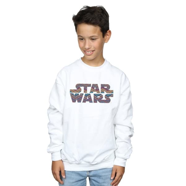 Star Wars Boys Colour Aztec Logo Sweatshirt