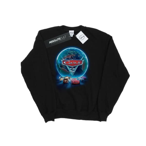 Disney Mens Cars Globe Movie Poster Sweatshirt