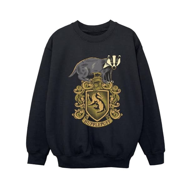 Harry Potter Hufflepuff Sketch Crest-tröja för pojkar