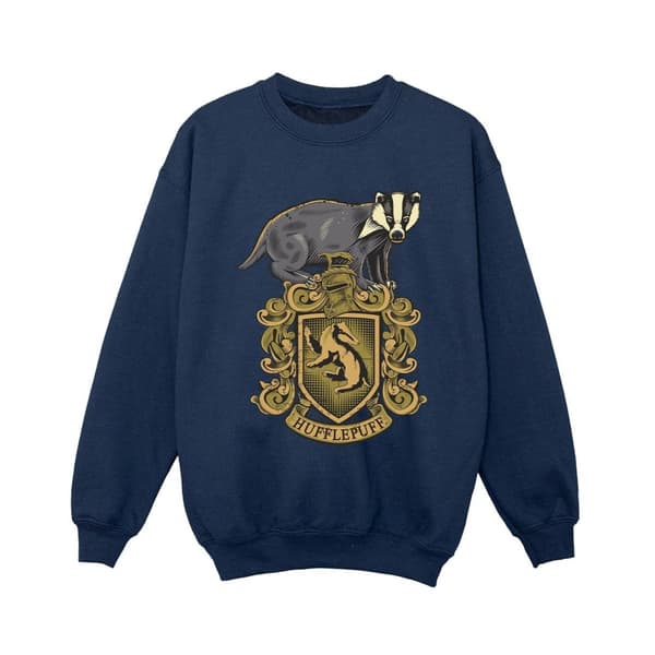 Harry Potter Hufflepuff Sketch Crest-tröja för pojkar