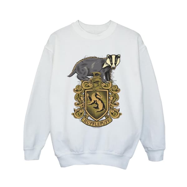 Harry Potter Hufflepuff Sketch Crest-tröja för pojkar