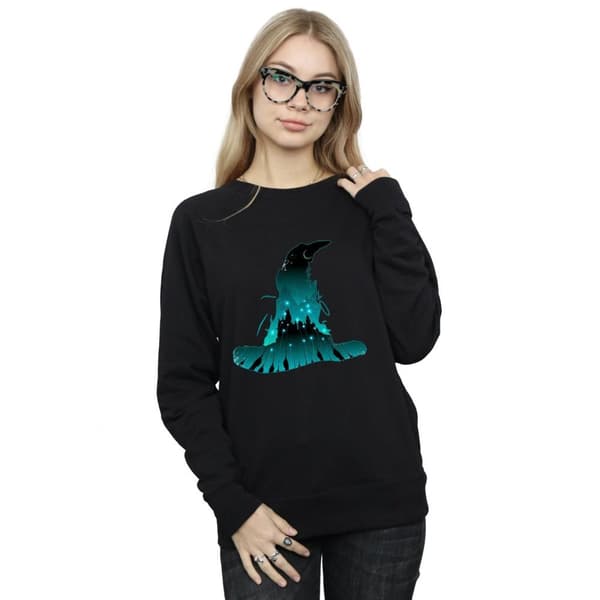 Harry Potter Sweatshirt med Hogwarts-silhuett för kvinnor/damer