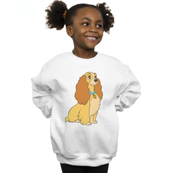Disney Girls Lady And The Tramp Lady Spaghetti Heart Sweatshirt