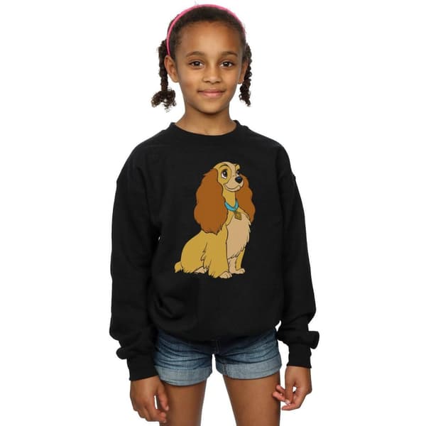 Disney Girls Lady And The Tramp Lady Spaghetti Heart Sweatshirt