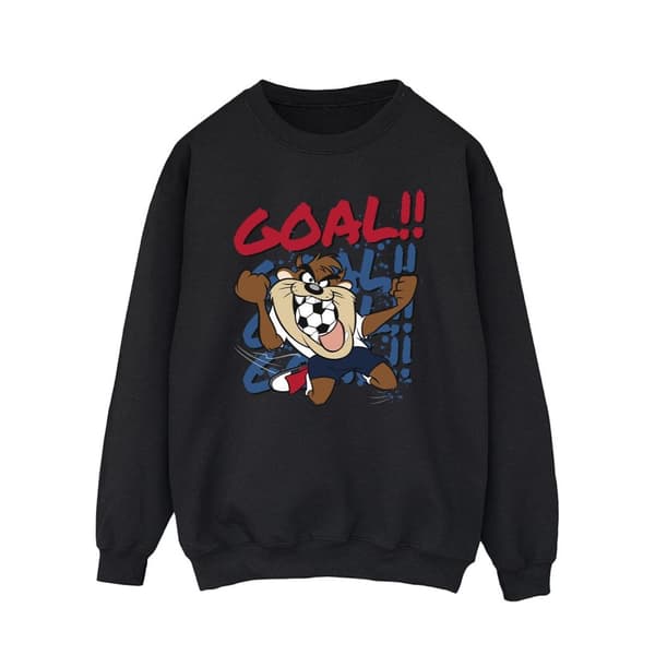 Looney Tunes Mens Taz Goal Goal Goal Sweatshirt