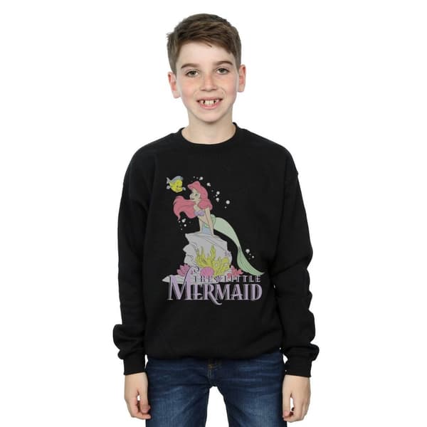 Disney Boys The Little Mermaid Faded Nostalgia Sweatshirt