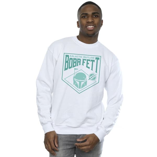 Star Wars Mens The Book Of Boba Fett Galactic Helm Chest Sweatshirt