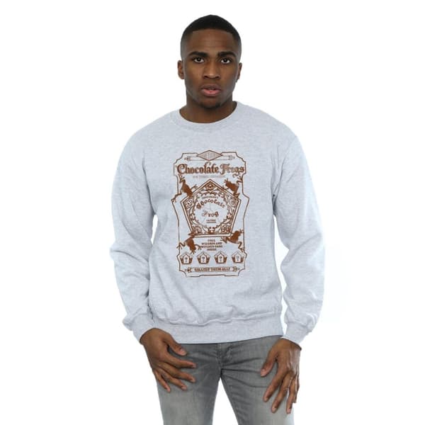 Harry Potter Mens Chocolate Frogs Mono Label Sweatshirt