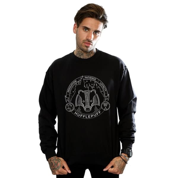 Harry Potter Mens Hufflepuff Seal Sweatshirt