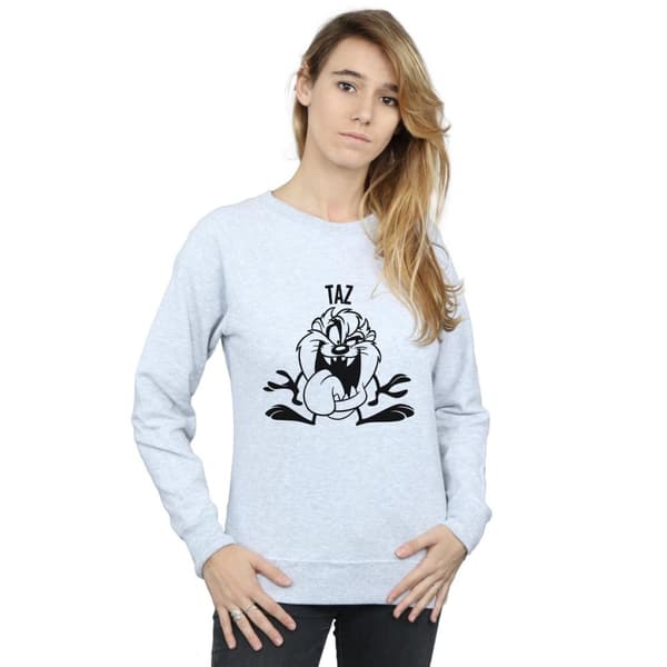 Looney Tunes Womens/Ladies Taz Large Head Sweatshirt