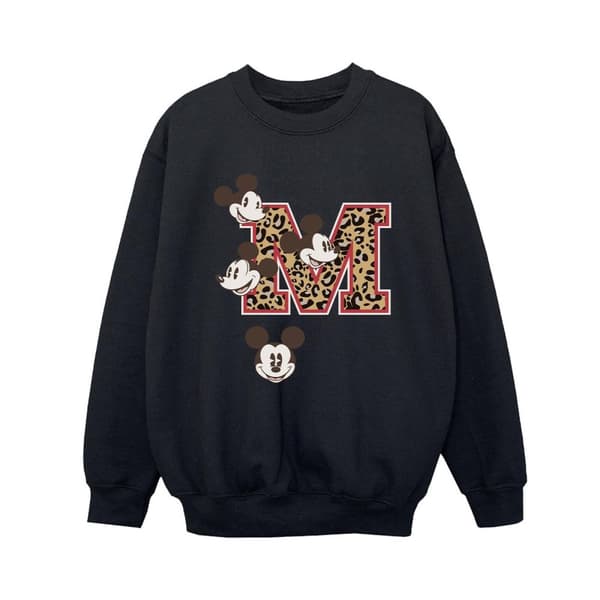 Disney Musse Pigg M Faces-tröja för pojkar Black 9-11 Years