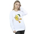 Miniatyrbild 2 av 3: Looney Tunes Dam/Tjej Tweety Christmas Hat Sweatshirt