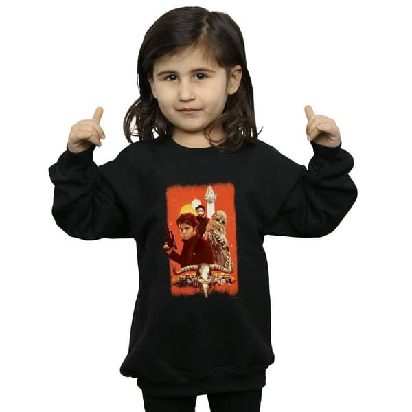 Star Wars Girls Solo Trio Paint Sweatshirt
