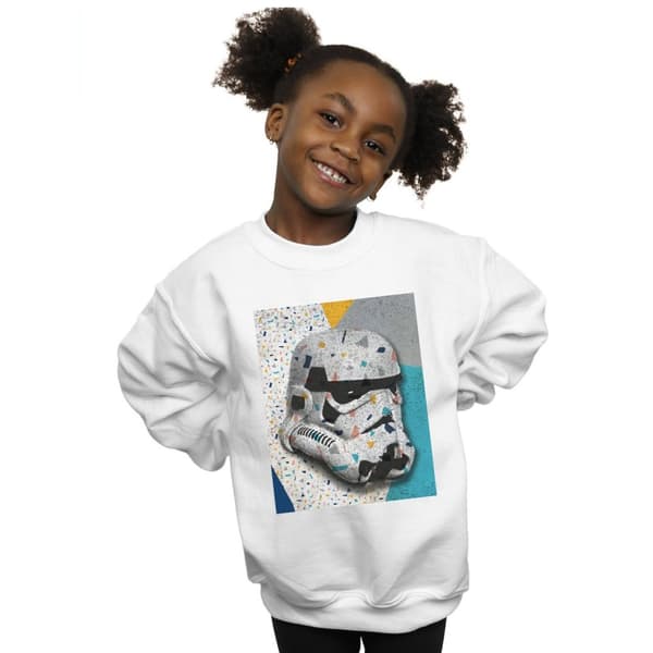 Star Wars Hjälmtröja med Stormtrooper-mönster för flickor