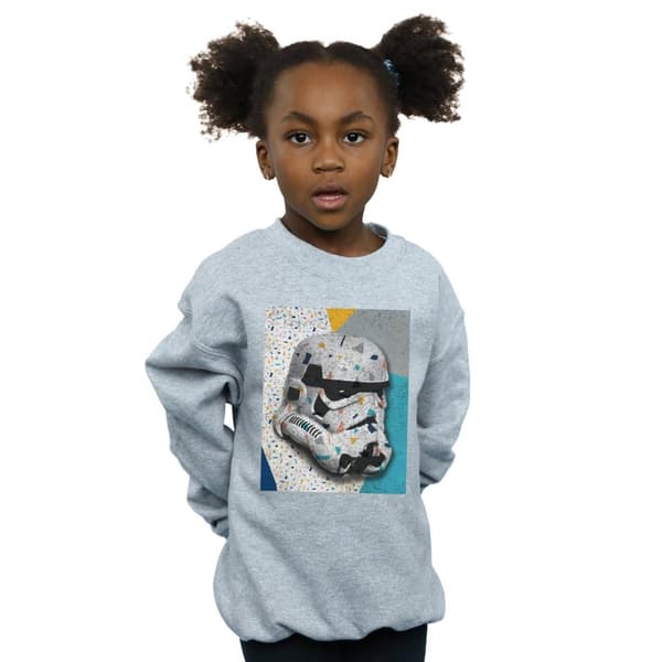 Star Wars Hjälmtröja med Stormtrooper-mönster för flickor