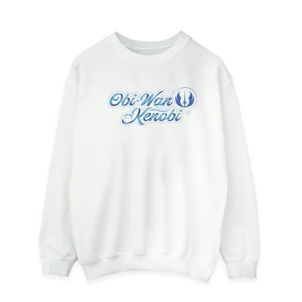 Star Wars Mens Obi-Wan Kenobi Ribbon Font Sweatshirt